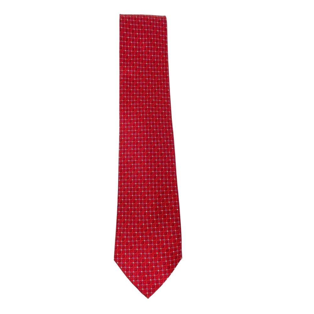 Stafford Men's Red Silk Tie Extra Long 65 Inches Handmade Professional Career